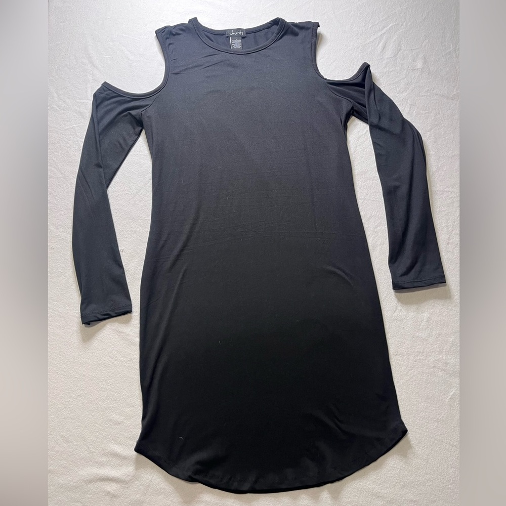 Justify Black‎ Cold Shoulder Body Contour Dress Large
